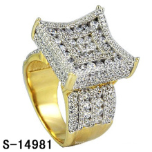 14k vergoldet Modeschmuck Ring Silber 925